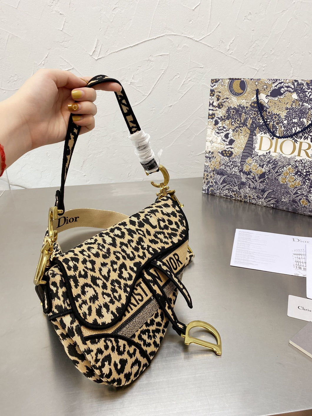 D-OR cheetah saddle bag