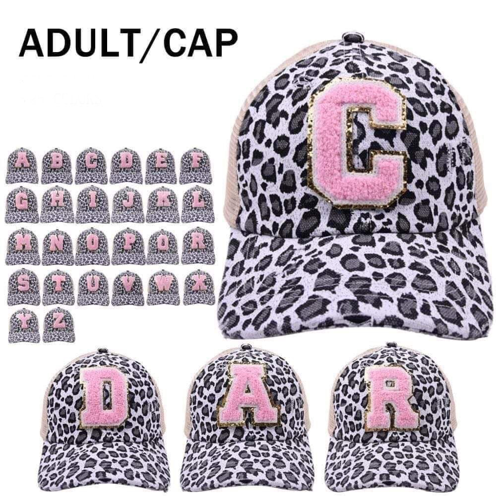 Cheetah Initial Patch Hat